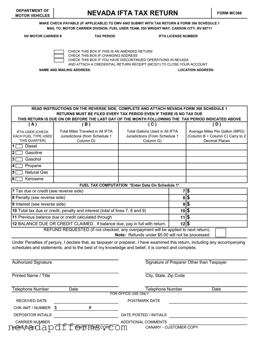 Download Mc366 Nevada Template