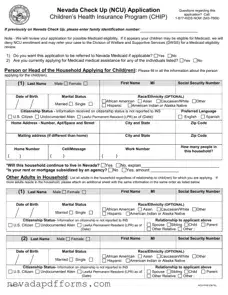 Download Nevada Check Up Application Template