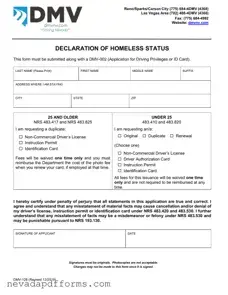 Download Nevada Dmv 128 Template