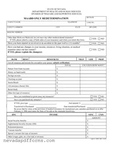 Download Nevada Medicaid Redetermination Template
