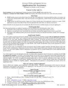 Download Nevada Welfare Division Template